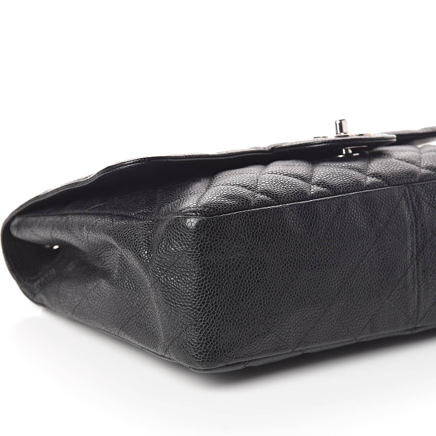 Chanel Caviar Quilted Jumbo Single Flap Black 9 of 10
