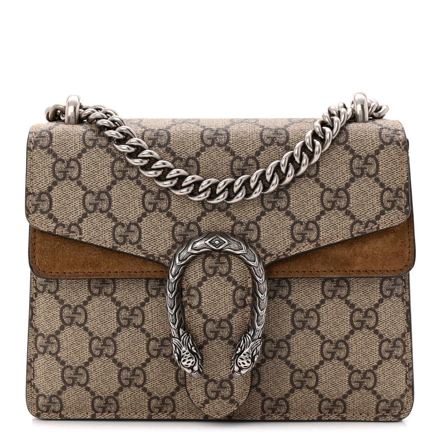 GG Supreme Monogram Mini Dionysus Shoulder Bag Taupe
