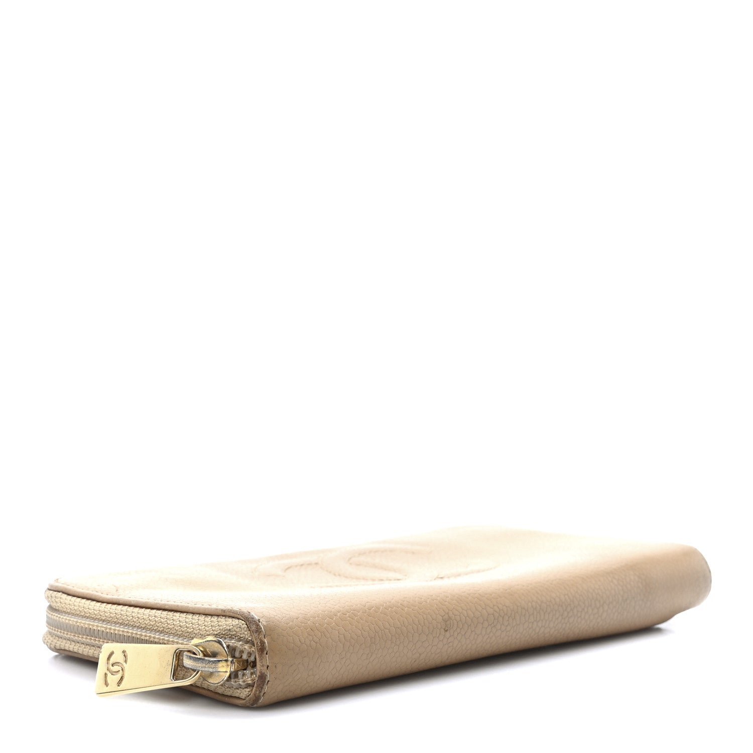 Chanel Caviar Large Timeless CC Zip Around Wallet Beige 4 of 10