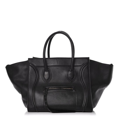 Celine Supple Calfskin Medium Phantom Luggage Black 1 of 15