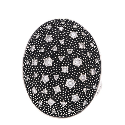 David Yurman Sterling Silver Diamond Midnight Melange Ring 52 6 1 of 5