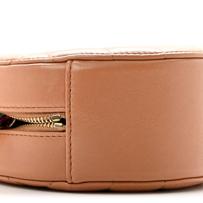 Chanel Shiny Lambskin Ribbon Quilted Round Clutch With Chain Brown 9 of 11