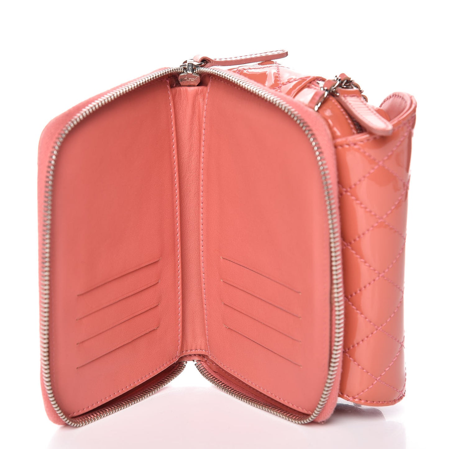 Patent Brilliant Mini Flap WOC Bag Pink