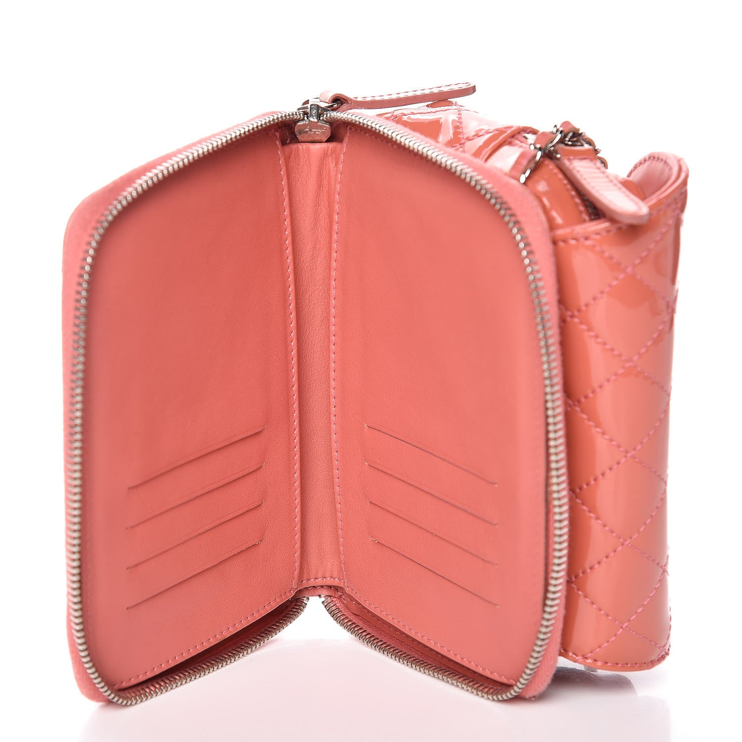 Chanel Patent Brilliant Mini Flap WOC Bag Pink 8 of 14