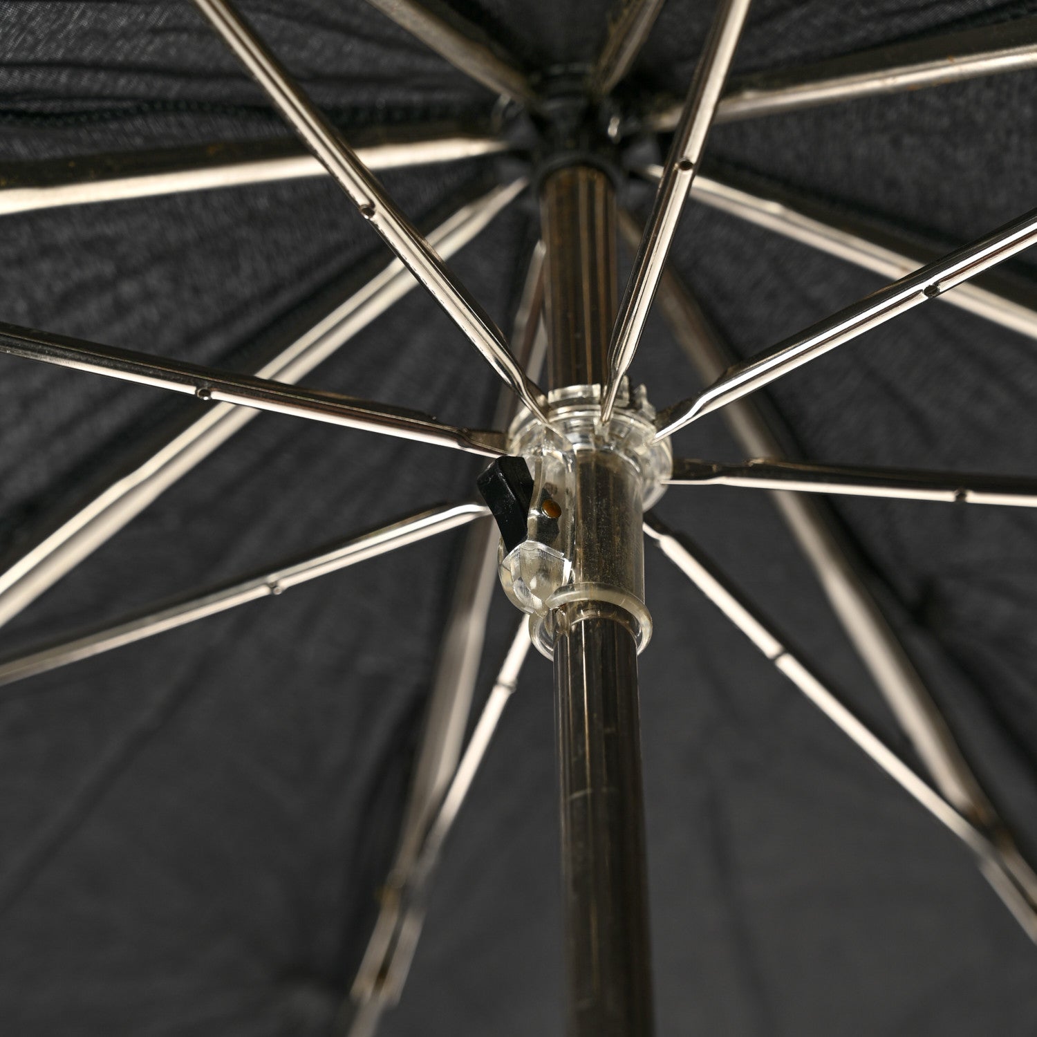 Chanel Nylon Grained Calfskin Umbrella With Case Black 4 of 7