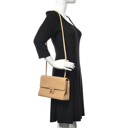 Chanel Lambskin Vertical Quilt Medium Flap Beige 2 of 16