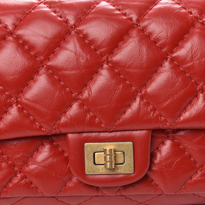 Chanel Aged Calfskin Quilted 2.55 Reissue Flap Belt Bag Red 8 of 10