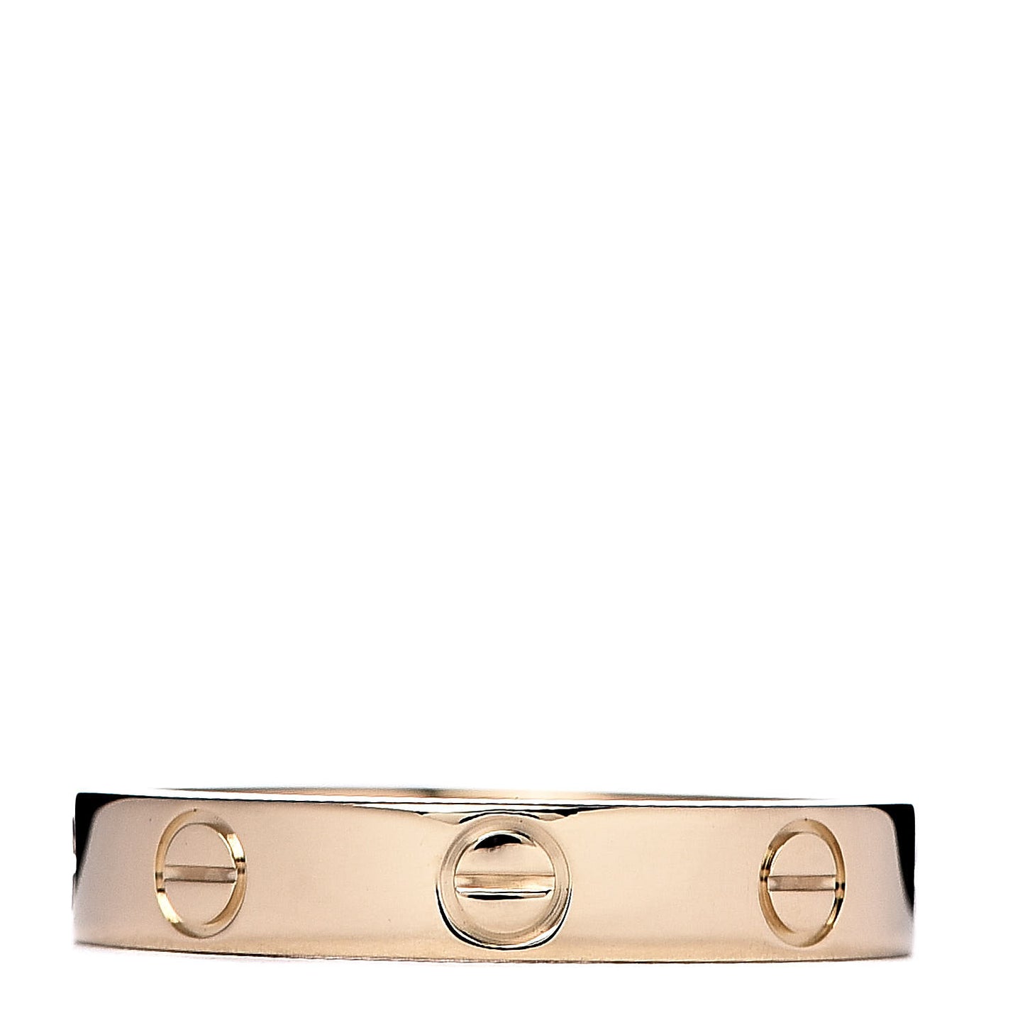 18K Yellow Gold 3.5mm LOVE Wedding Band Ring 54 6.75