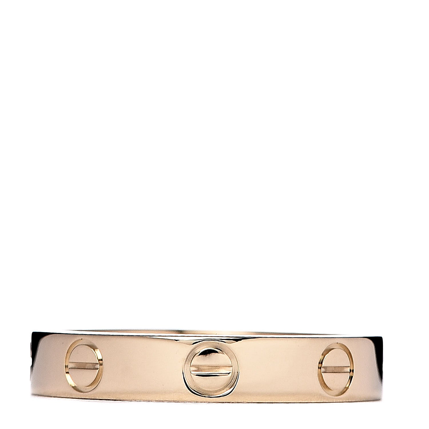 Cartier 18K Yellow Gold 3.5mm LOVE Wedding Band Ring 54 6.75 3 of 4