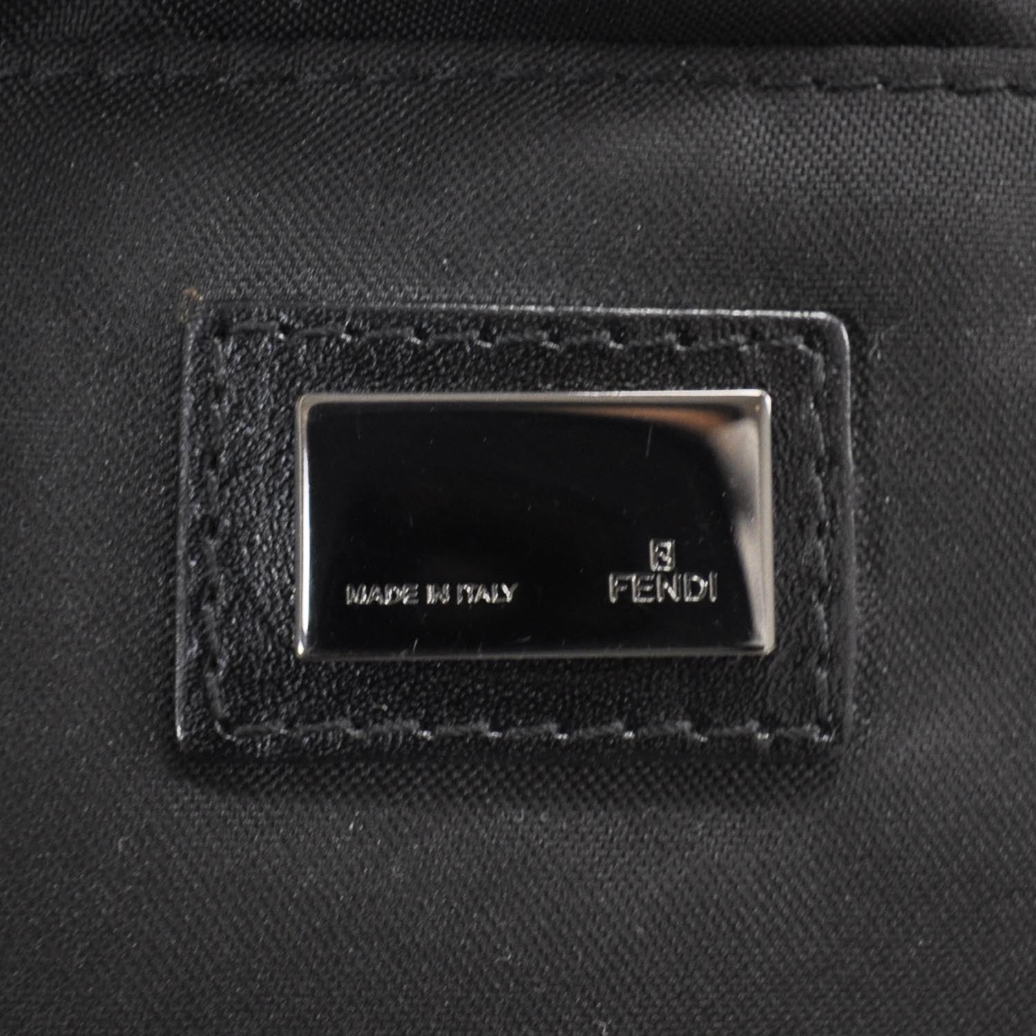 Fendi Canvas Zucchino Pochette Black 9 of 11