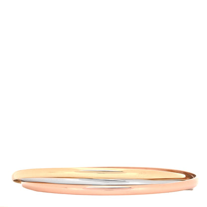 Cartier 18K Pink Yellow White Gold Trinity Bangle Bracelet 64 3 of 4