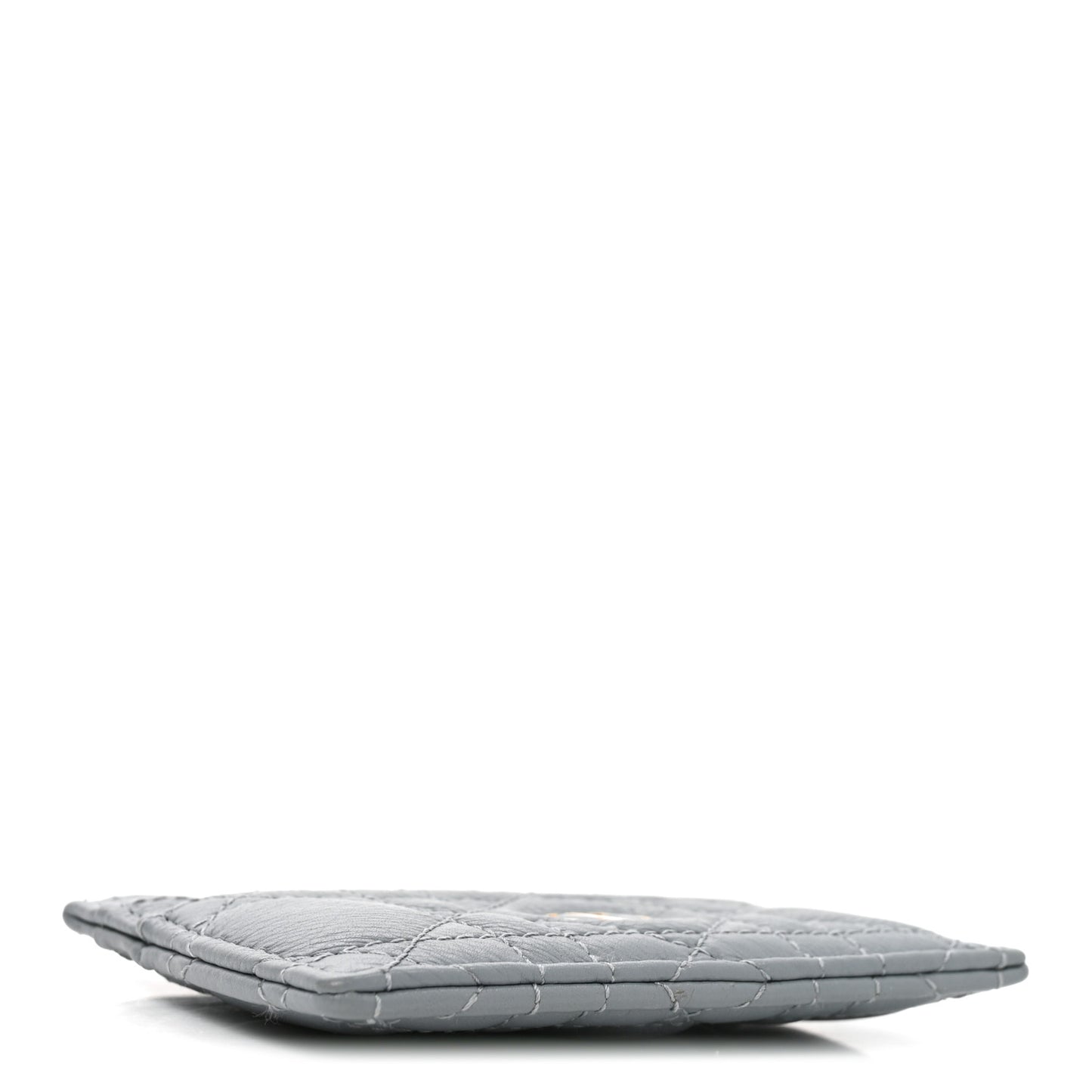 Supple Calfskin Cannage Caro Five-Slot Card Holder Cloud Blue