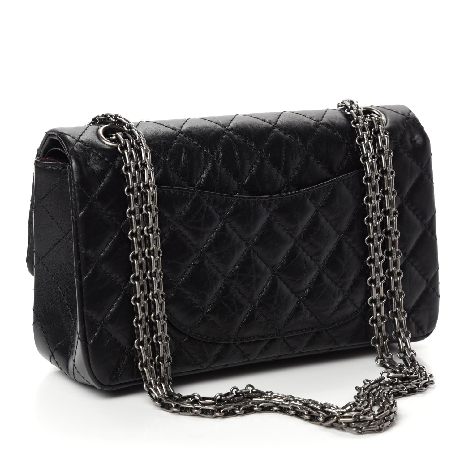 Chanel Aged Calfskin Quilted 2.55 Reissue 225 Flap Black 4 of 12