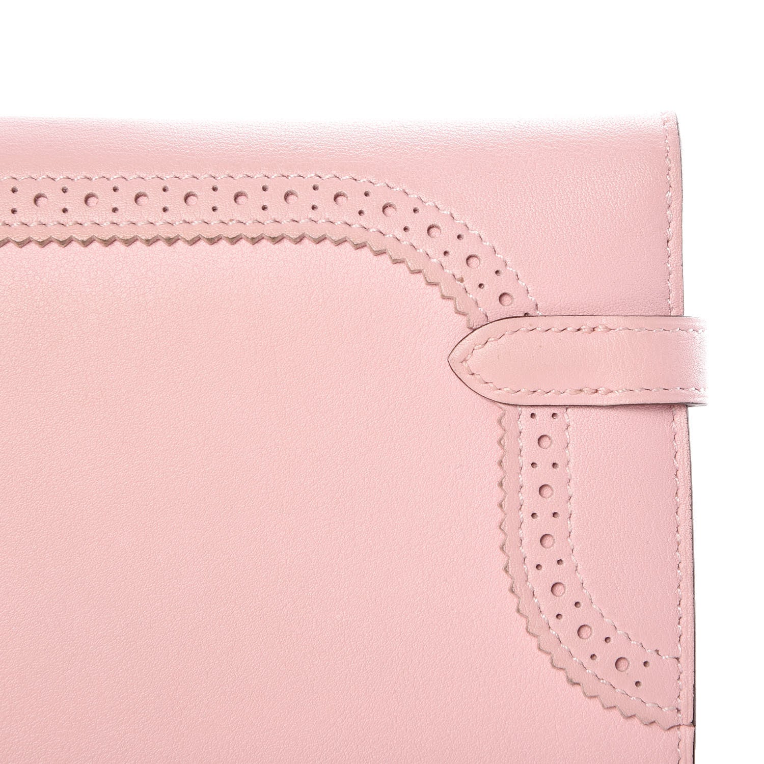 Hermes Swift Ghillies Kelly Longue Wallet Rose Sakura 9 of 10