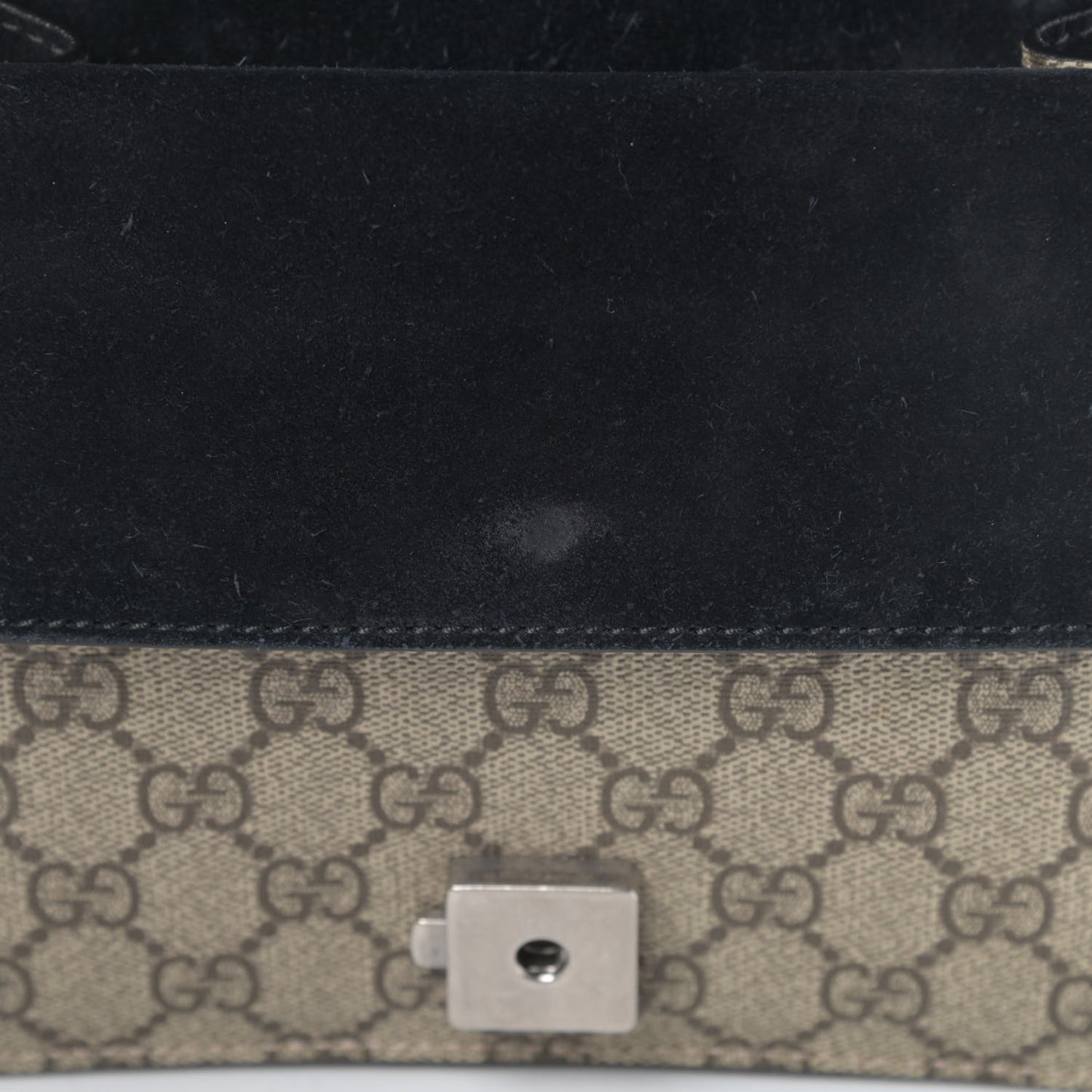 GG Supreme Monogram Mini Dionysus Shoulder Bag Black
