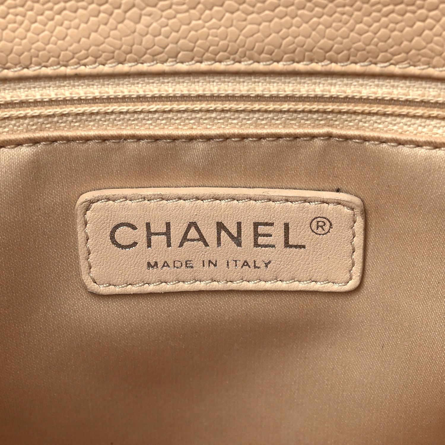 Chanel Caviar Quilted Grand Shopping Tote GST Beige Clair 6 of 18