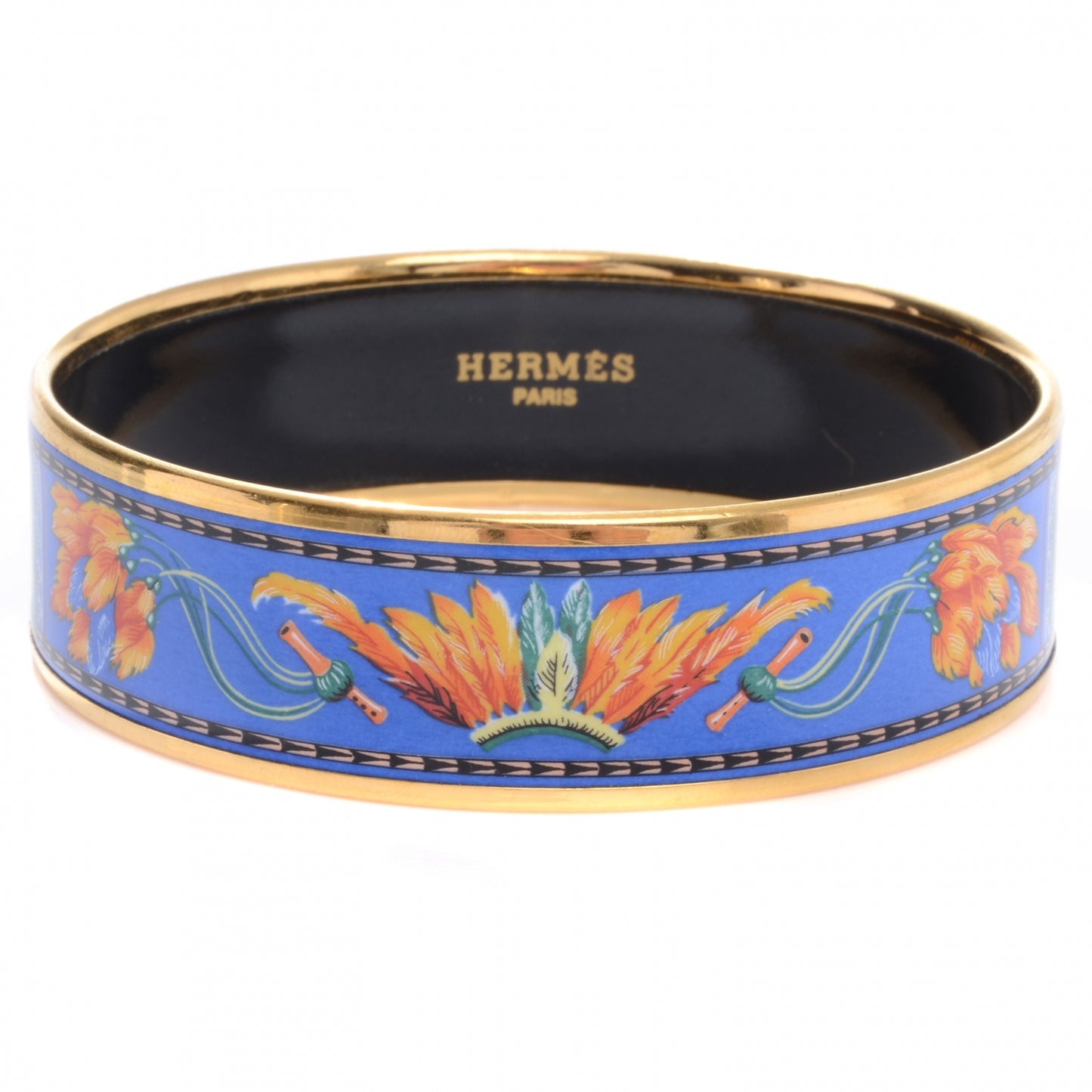 Enamel Printed Wide Brazil Bracelet 65