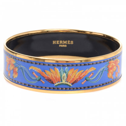 Hermes Enamel Printed Wide Brazil Bracelet 65 1 of 5