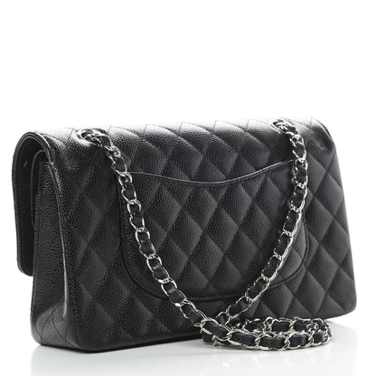 Chanel Caviar Quilted Medium Double Flap Black 3 of 11