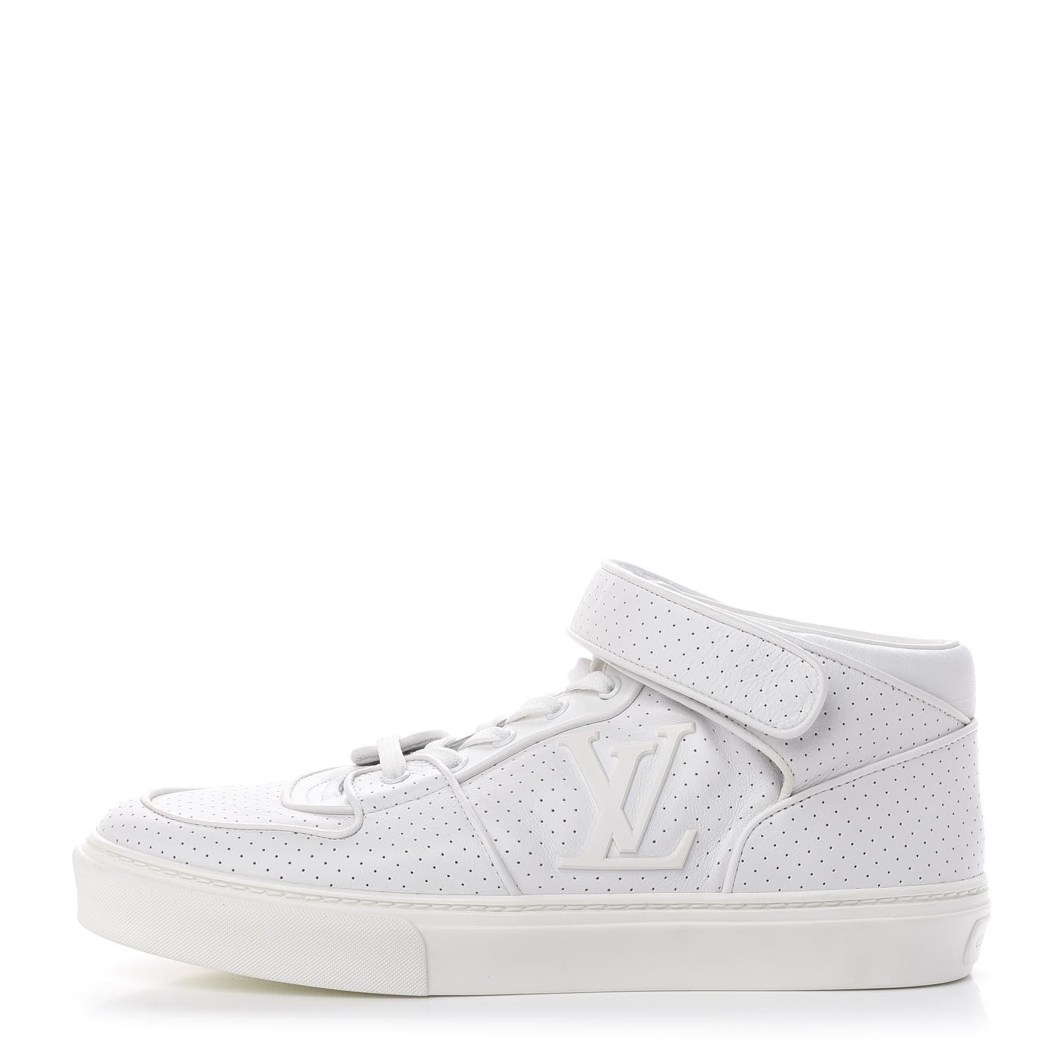 Louis Vuitton Calfskin Perforated Acapulco Sneakers 8 White 1 of 13