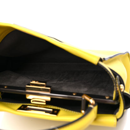 Fendi Vitello Seta Medium Peekaboo Iconic Satchel Cedro 5 of 9