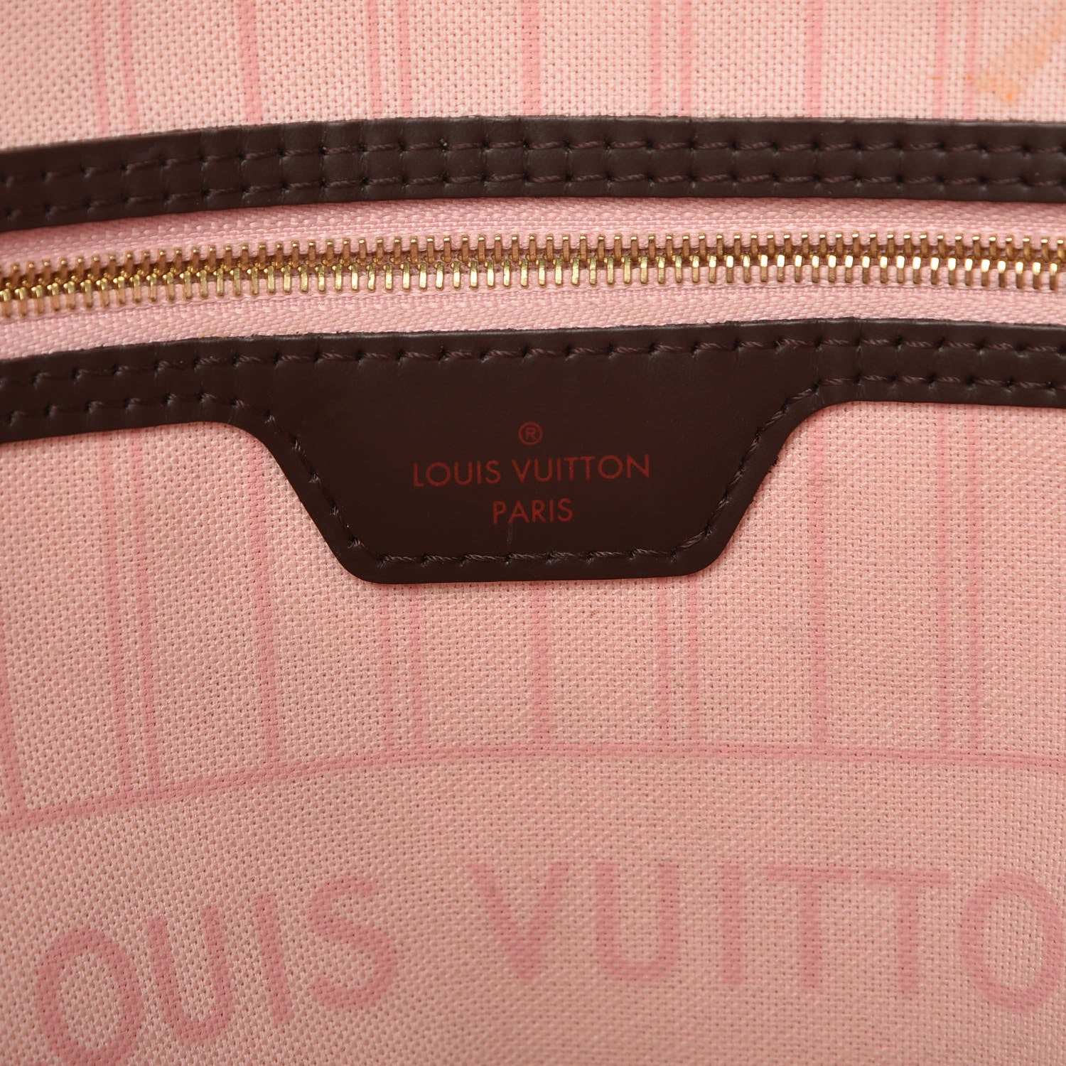 Louis Vuitton Damier Ebene Neo Neverfull MM Rose Ballerine 6 of 14