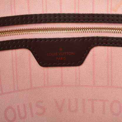 Louis Vuitton Damier Ebene Neo Neverfull MM Rose Ballerine 6 of 14