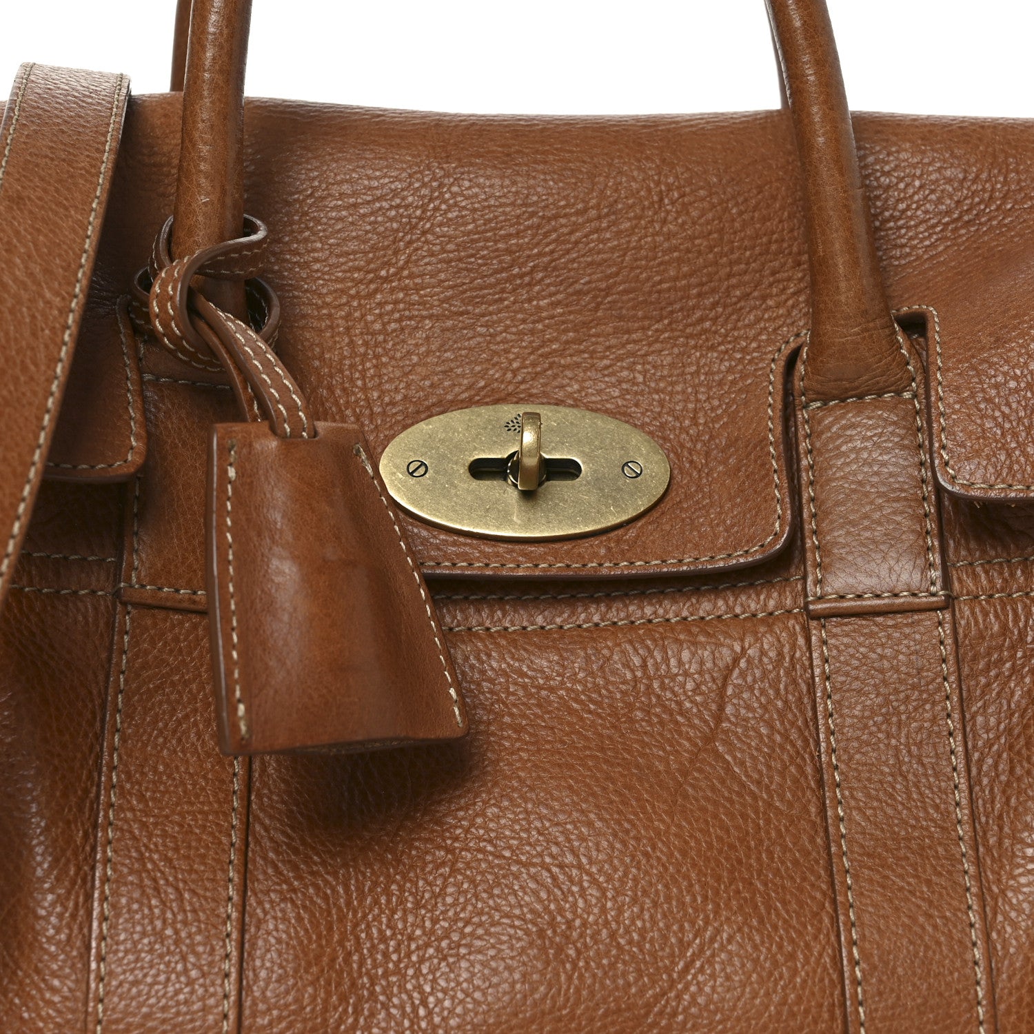 Mulberry Natural Leather Small Bayswater Oak 7 of 9