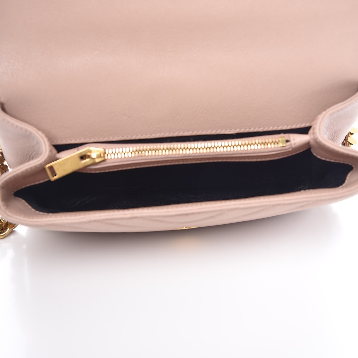 Saint Laurent Sheepskin Matelasse Chevron Monogram Medium College Bag Fard 8 of 8