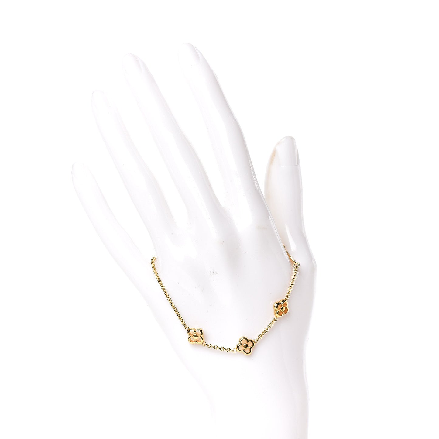 Brass Flower Full Bracelet Gold