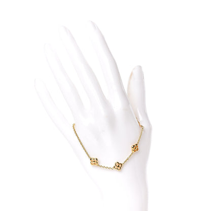 Louis Vuitton Brass Flower Full Bracelet Gold 2 of 6