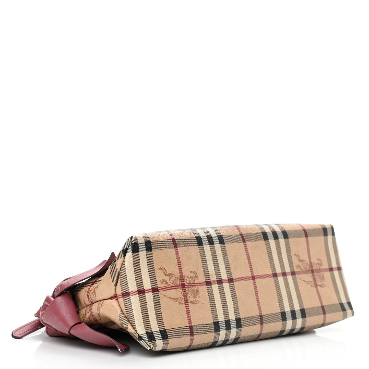 Haymarket Check Bow Tie Crossbody Bag Peony