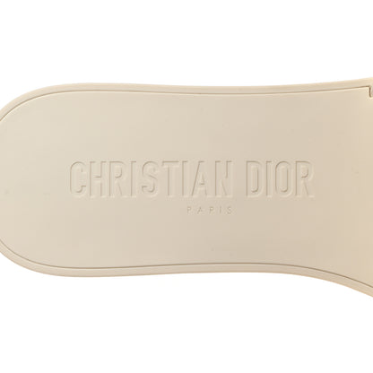Christian Dior Rubber Macrocannage Dio(r)evolution Slide Sandals 41 Off White 5 of 8