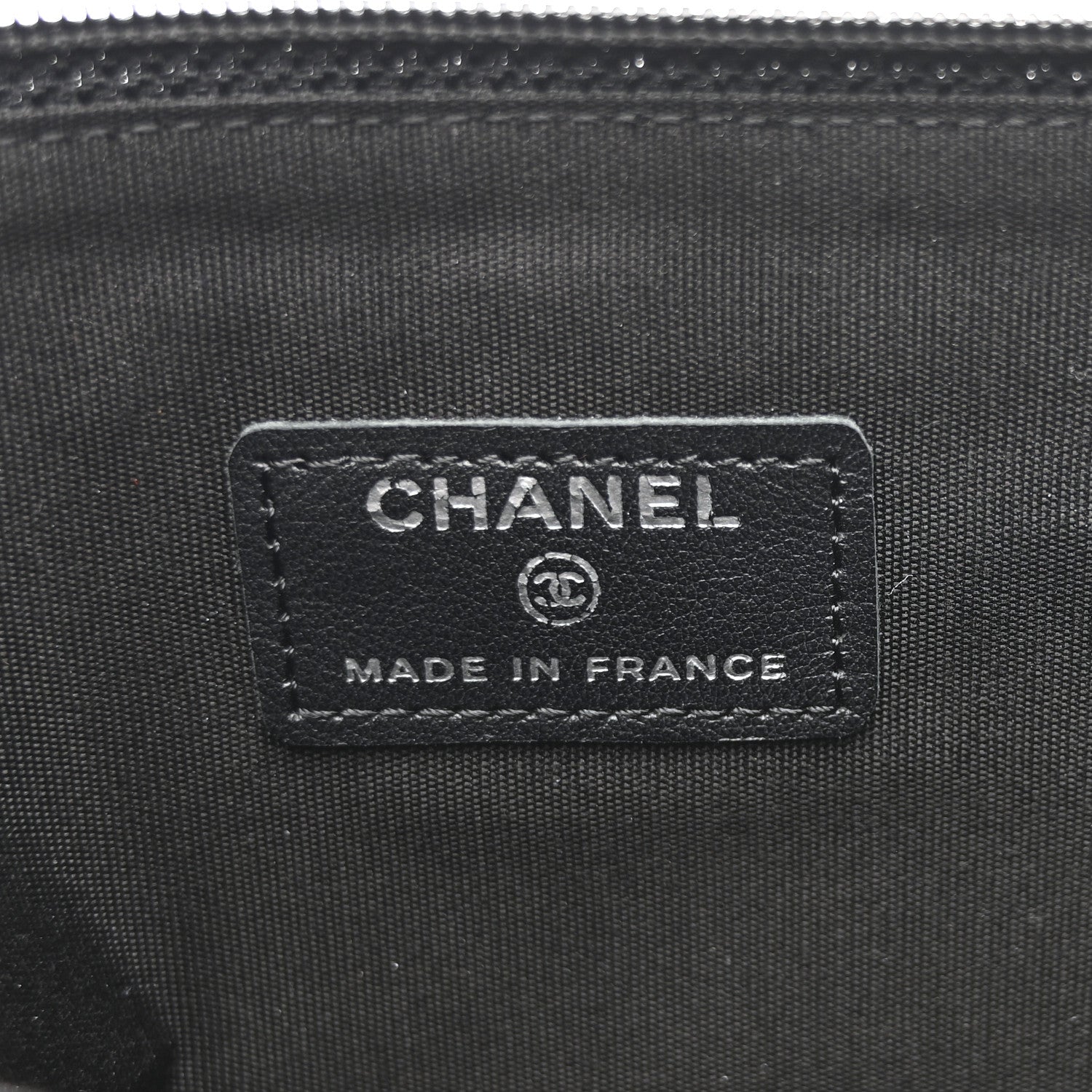 Chanel Caviar Timeless CC Cosmetic Pouch Black 6 of 8