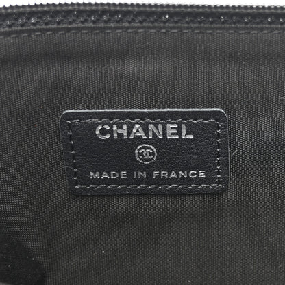Chanel Caviar Timeless CC Cosmetic Pouch Black 6 of 8