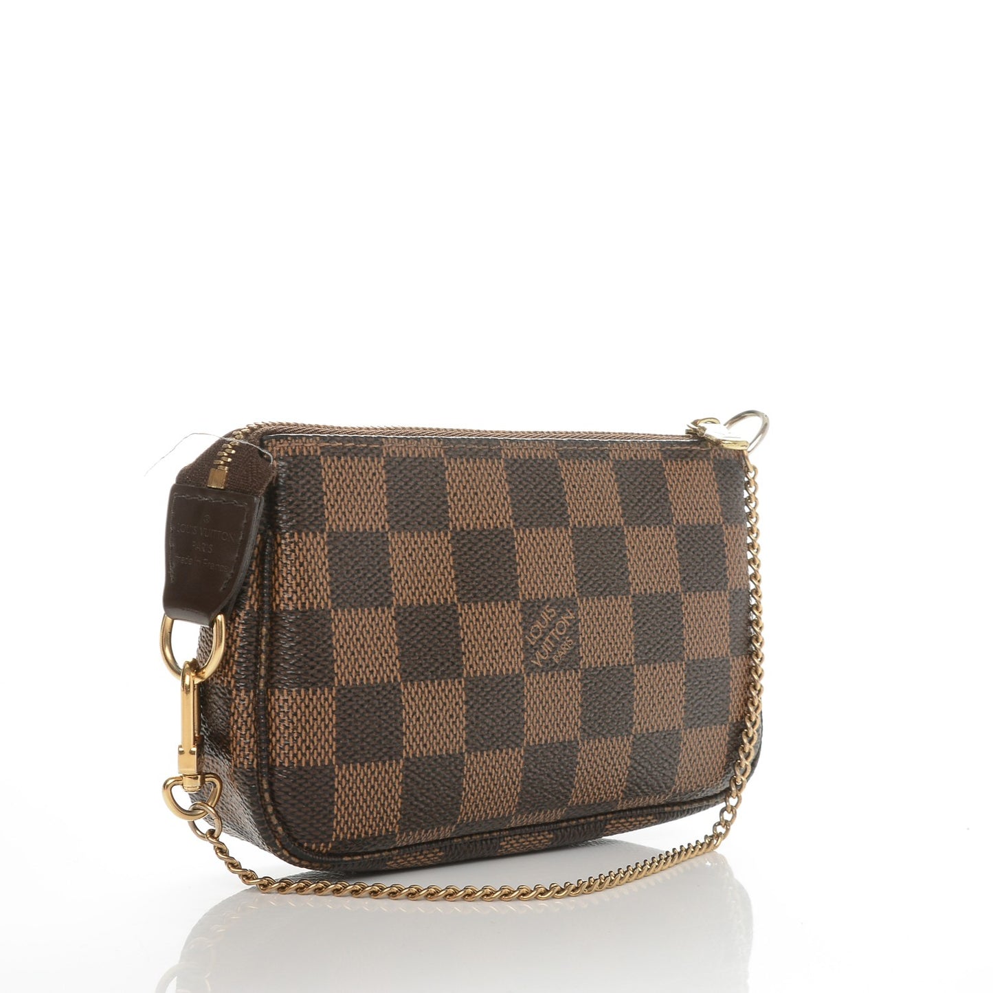Damier Ebene Complice Trunks and Bags Mini Pochette Accessories Red