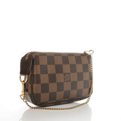 Louis Vuitton Damier Ebene Complice Trunks and Bags Mini Pochette Accessories Red 3 of 6