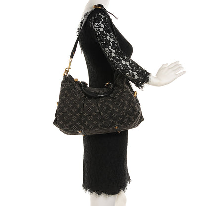 Louis Vuitton Denim Neo Cabby MM Black 2 of 7