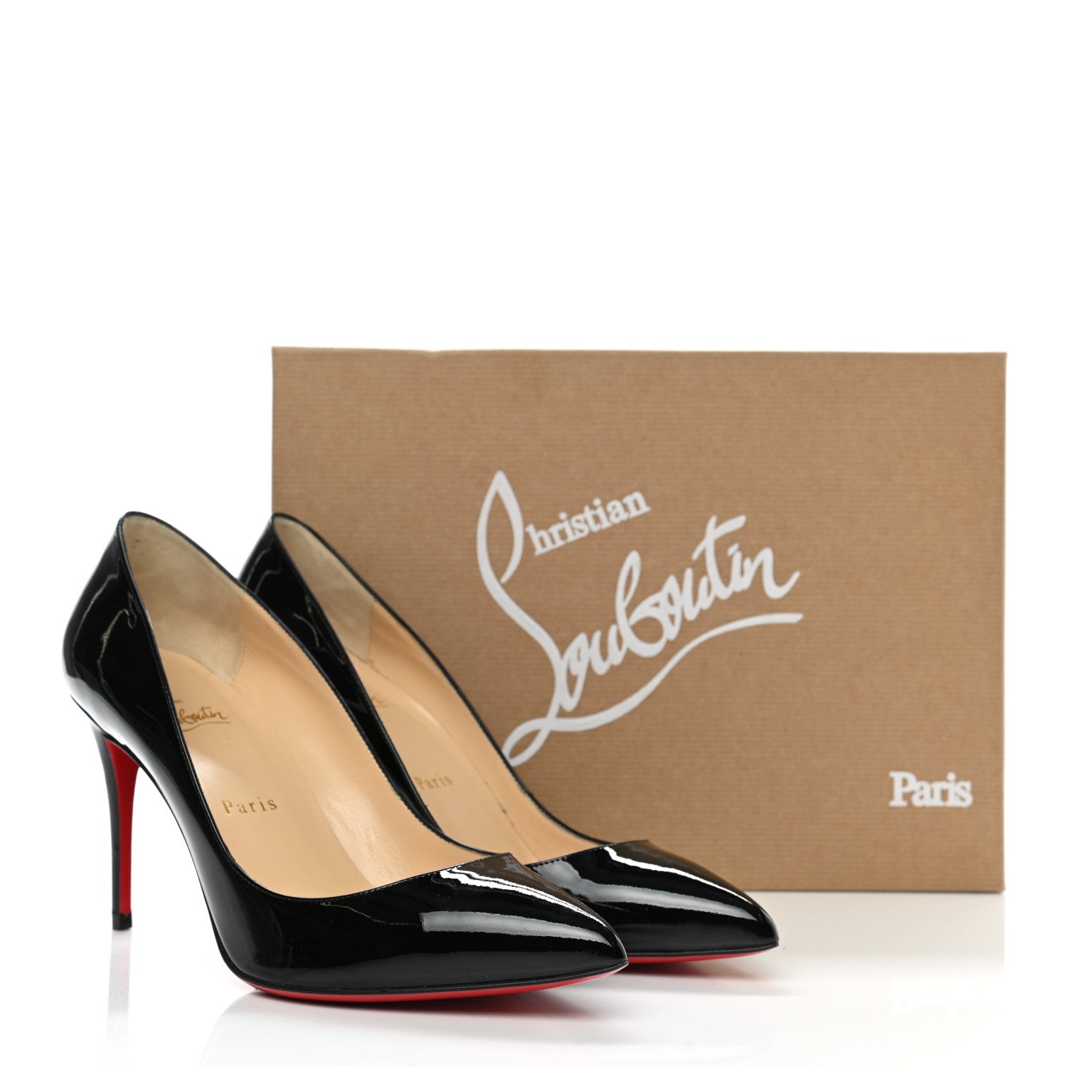 Christian Louboutin Patent Pigalle Follies 85 38.5 Pumps Black 9 of 9