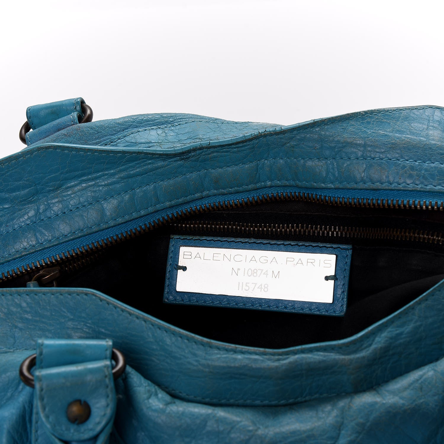 Balenciaga Agneau Classic Hardware City Bleu Paon 7 of 10