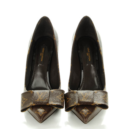 Louis Vuitton Patent Monogram Louise Pumps 37 2 of 8