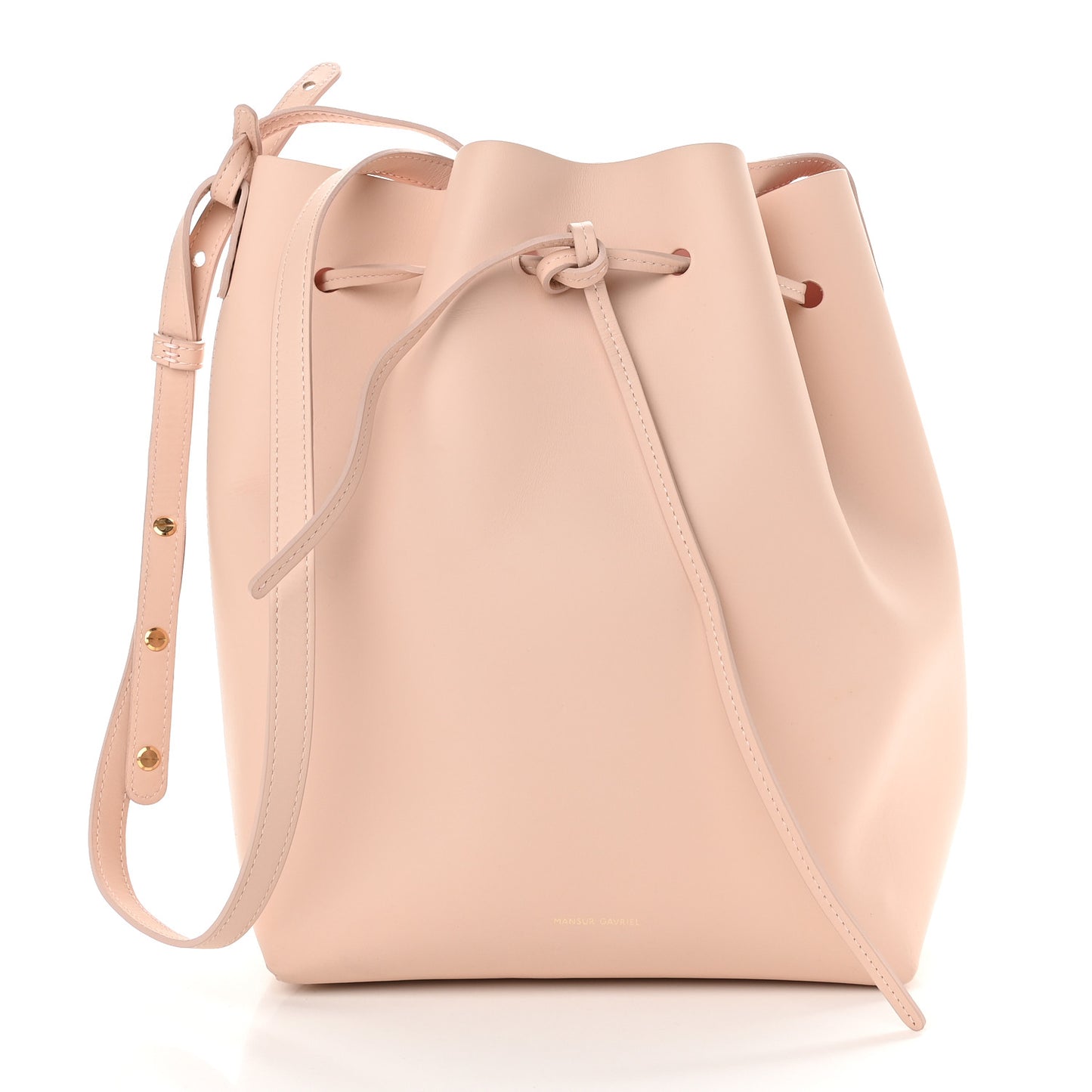 Calfskin Bucket Bag Rosa