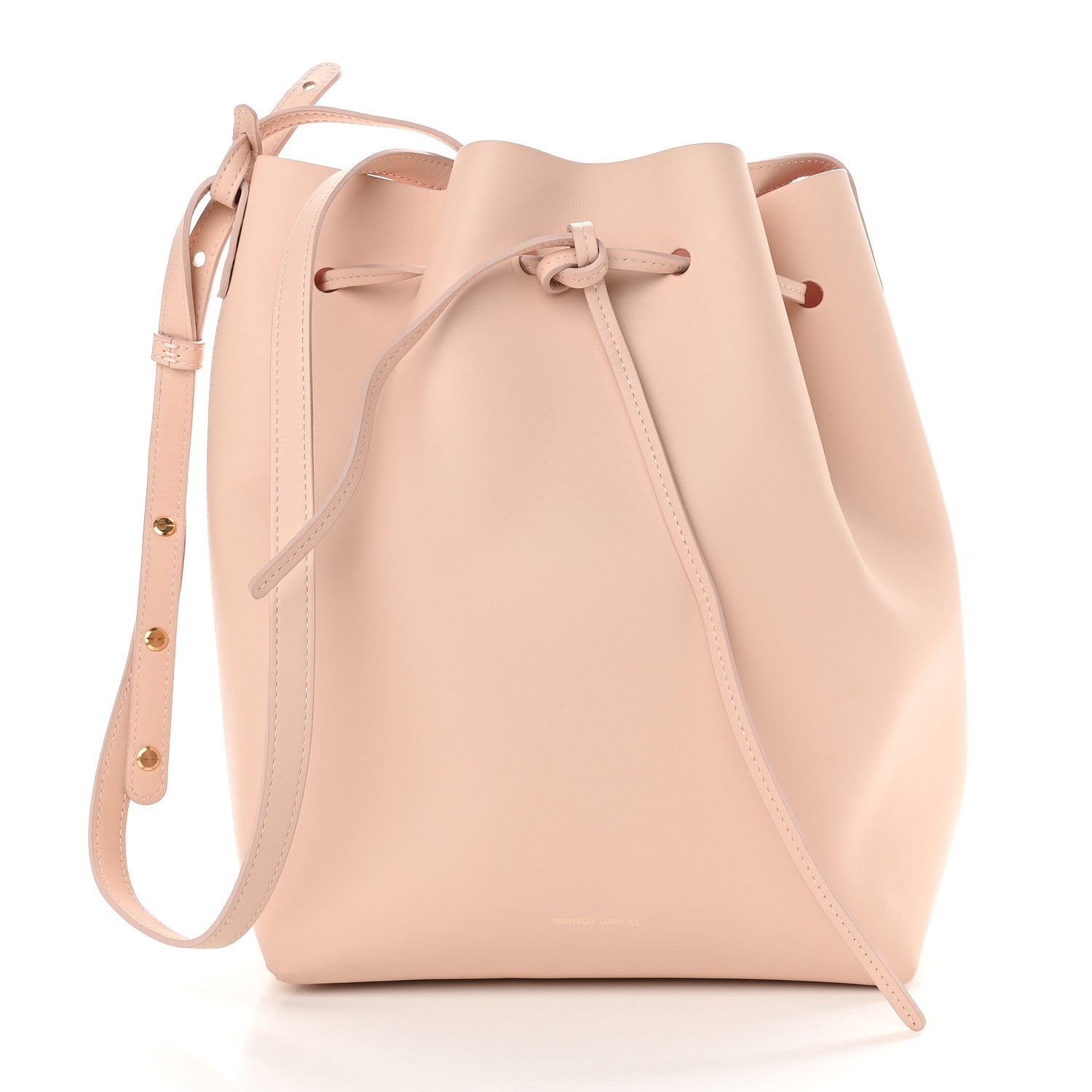 Mansur Gavriel Calfskin Bucket Bag Rosa 3 of 9