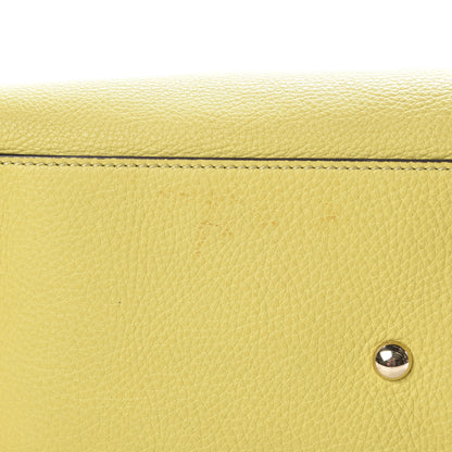 Gucci Pebbled Calfskin Medium Bamboo Shopper Tote Citrus Grey 13 of 13