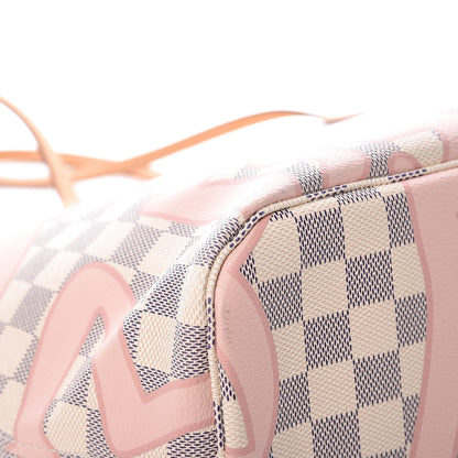 Louis Vuitton Damier Azur Tahitienne Neverfull MM 13 of 13