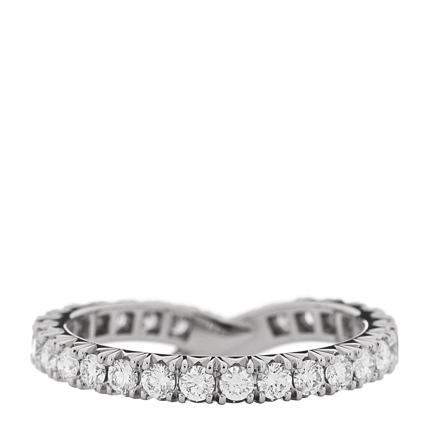 Platinum Diamond Ribbon Wedding Band Ring 49 4.75