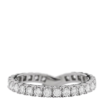 Harry Winston Platinum Diamond Ribbon Wedding Band Ring 49 4.75 3 of 5