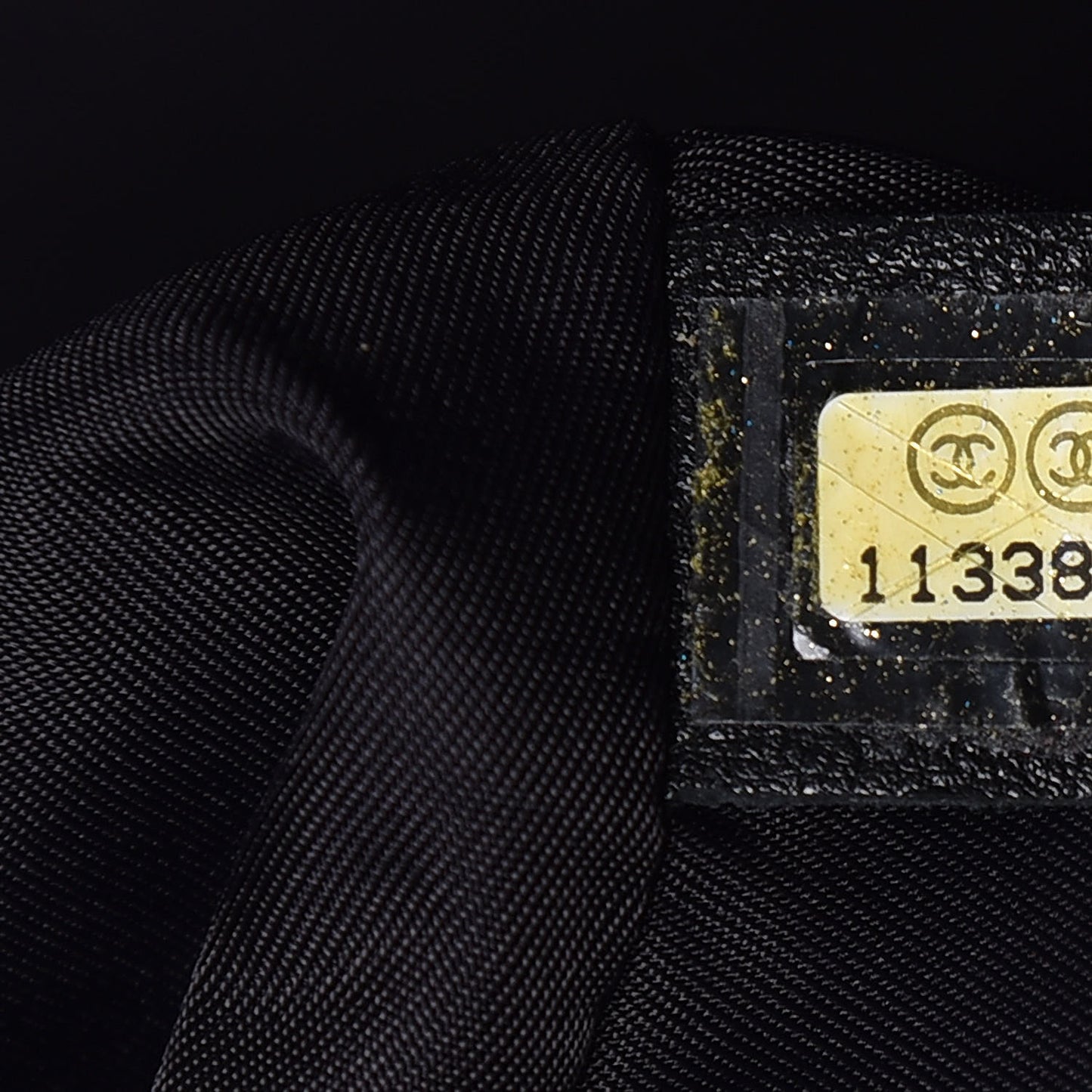 Coated Canvas Stitched XL Paris Biarritz Tote Black