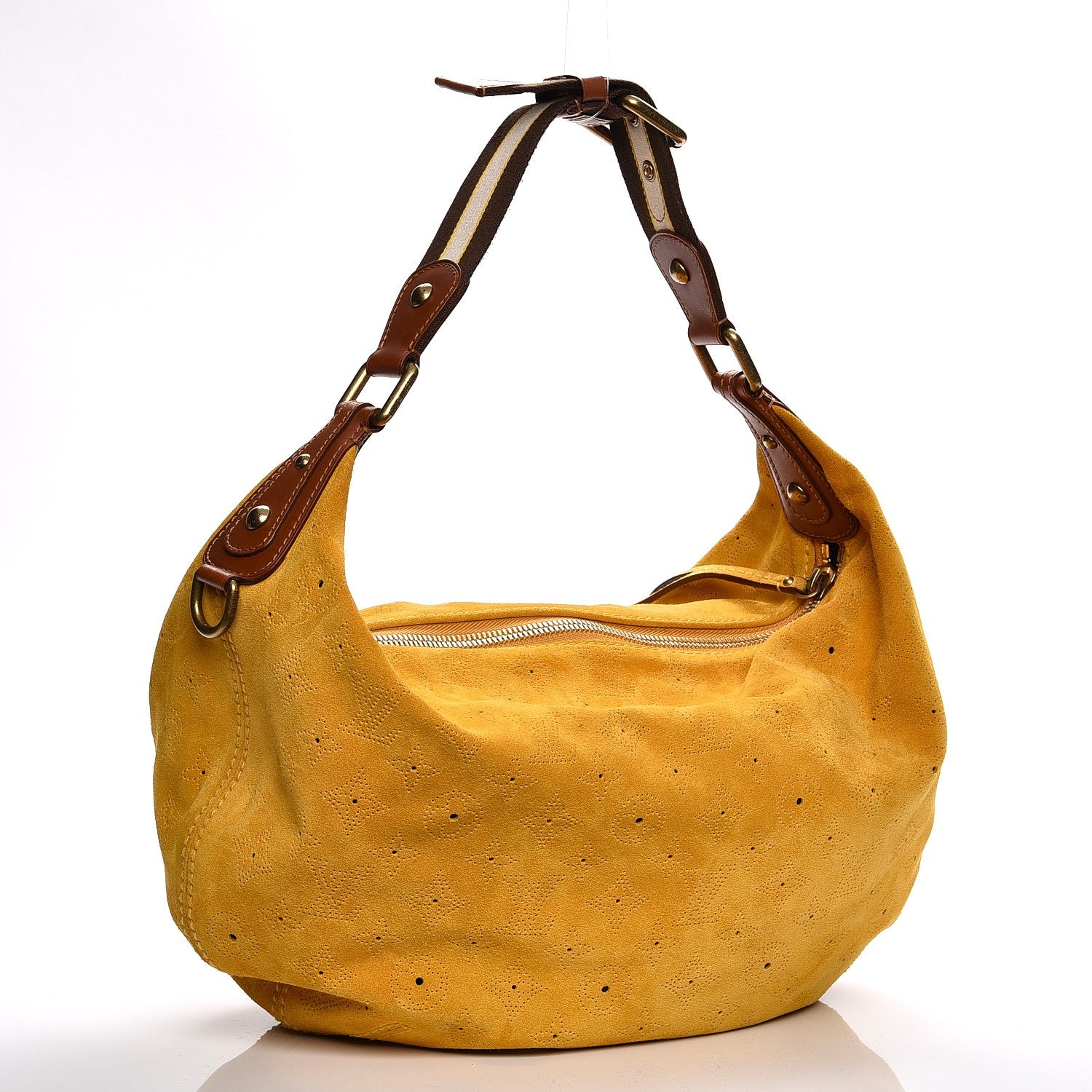 Louis Vuitton Suede Mahina Onatah GM Maize 3 of 9
