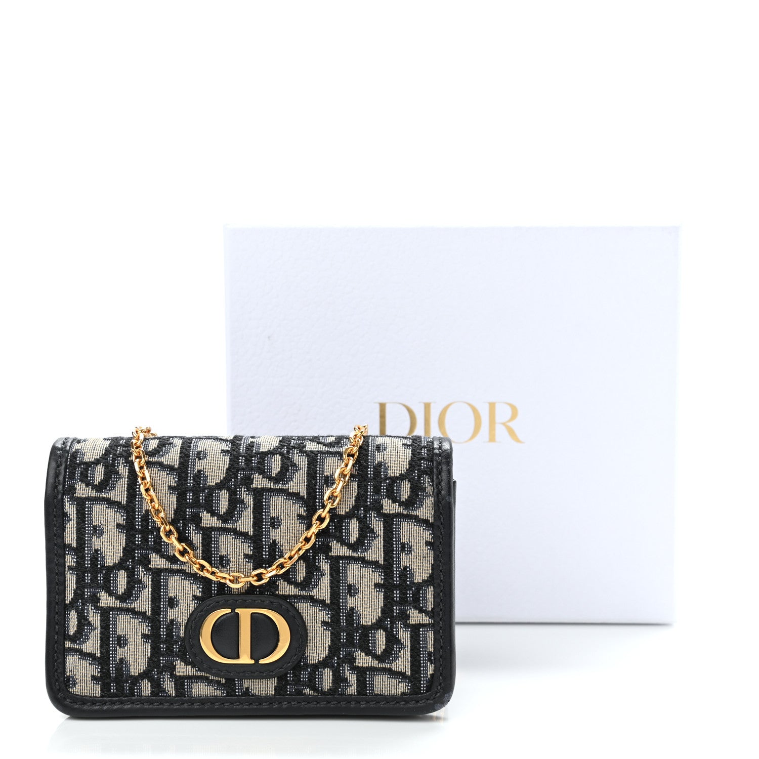 Christian Dior Oblique Nano 30 Montaigne Pouch Blue 10 of 10